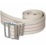 Prestige Medical 621-wht Cotton Gait Belt with Metal Buckle White
