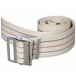 Prestige Medical 621-wht Cotton Gait Belt with Metal Buckle White