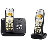 Siemens Gigaset A265 Black Twin Cordless Phone