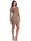 IMAGE OF Minnie Rose Women's Sequin Long-Sleeve Crewneck Dress, Jake Brown, X-Small