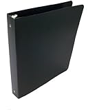 ACCO Presstex 1 Inch Ring Binder, 8.5 x 11 Inch Sheet Size, Black (A7038611-C)