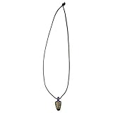 Glass Pendant On Black Cord Necklace