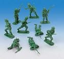144 CLASSIC TOY SOLDIERS - ONE SINGLE SEALED BAG of Assorted Green Combat Positions - LOTS of FUN