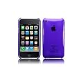 Purple Slim Crystal Back Case Cover for Iphone 3G 3GS