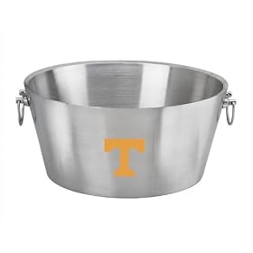 NCAA Tennessee Volunteers Doublewall Insulated Stainless Steel Party Tub, 19-Inch