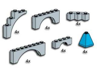 Lego Building Accessories Castle Expander Pack, 24 pcs