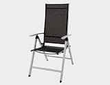 Siena Garden Parma Klappsessel schwarz/silber Gestell: silber/Bezug schwarz 4*4