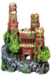 Medieval Castle with Tops & Stairway Aquarium Ornament, Mini
