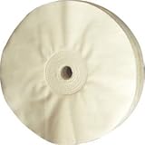 5 Pack - 8 Premium 25 Ply Buffing Wheel, Loose Soft Cotton, 5/8