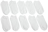 Fruit Of The Loom Girls 7-16 10 Pair Low Cut Socks