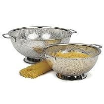 RSVP Precision Pierced Stainless-Steel 5-Quart Colander