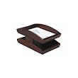 Rolodex 19260 Executive Woodline II Front Loading Double Desk Tray, Mahogany Finish, Letter