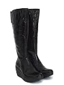 Fly Yule Black Patent Boots