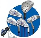 US Kids Golf 45-31 Blue Junior Stand Bag 5 Club Set (Heights 42'' - 48'')