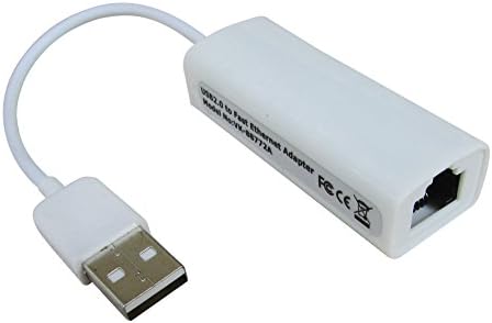 USB 2.0 to 10/100 Fast Ethernet LAN Wired Network Adapter for Macbook, Chromebook, Windows 10, 8.1 and Earlier, Surface Pro, Wii, Wii U, Linux