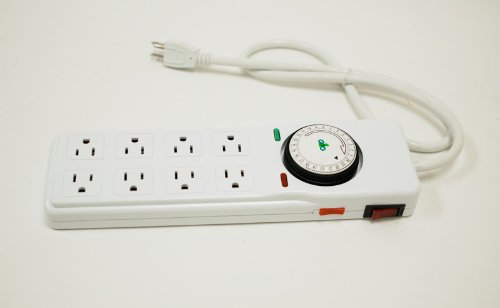 120V 8-Way Power Strip w/ Timer