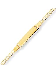 Kids Fancy 14K Gold ID Mariner Bracelet