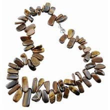 Tigereye Nugget Necklace Beading Kit