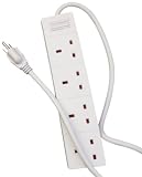 Image of US / USA / American Multi Travel Adapter Plug - 3 pin plug, 4 UK sockets and 1.5m flex; with free standard UK Postage.