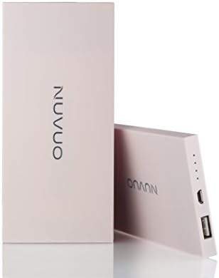 NUVUO Premium Ultra-thin, High Capacity Portable External Battery 10000mAh Power Bank. Includes FREE 2-in-1 USB Adapter Cable with Apple lightning and Micro-USB connectors! Compatible with Apple iPhone, Samsung Galaxy S4, S3, Note, Nexus, LG, HTC, Moto. Charge your mobile device anywhere, anytime!! (PINK)