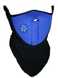 Neoprene Blue Thermal Winter Cycling Fleece Face Mask Biking Motorcycling Ice Fishing Nordic Skiing