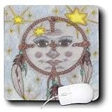 Cindy Thorrington Haggerty Earth Animals Spirits - Medicine Wisdom Of Grandmother Blue Moon - Mouse Pads
