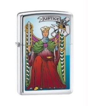 Zippo Lighter Tarot Card of Justice 28138