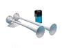 AFI 10122 Heavy Duty Marine Dual Trumpet Deck Air Horn (12-Volt, White)
