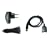 mr!tech | PDA 4en1 Set: Chargeur voiture (12V, 24V) + secteur (220V) + cable USB de synchronisation pour Palm, PalmOne, Handspring: Tungsten T5, TX, E2, Lifedrive, Treo 650, 680, 700, 700p, 700w, 700wx, 750, 750v, Centro