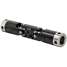 Boston Gear JPD373/16 Universal Joint, Double, Molded, 0.188" Bore, 0.520" Bore Depth, 2.000" Length, 0.375" Outside Diameter, 7 ft/lbs Max Torque, Delrin