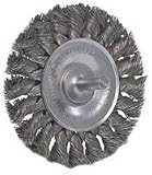 Weiler 3 Stem-Mounted Standard Twist Knot Stainless Steel Wire Wheel