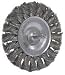 Weiler 3 Stem-Mounted Standard Twist Knot Stainless Steel Wire Wheel