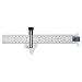 Fowler 52-480-000 Steel Drill Gage Point with Satin Chrome Finish, 8ths, 16ths, 32nds and 64ths Graduations