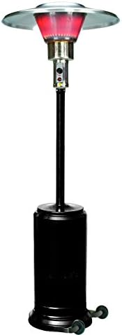 Infrasave PS-4002-CB Commercial Portable Patio Heater with Conical Burner LP, Hammered Black Finish