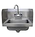 Economy 17" x 15.25" Single Wall Mounted Hand Sink with Faucet