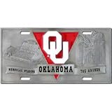 Oklahoma Sooners 3-D License Plate