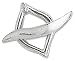 Blue Moon Frosting Metal Marquis Toggle Clasps 10PK/Silver
