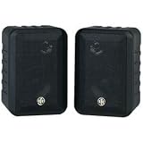 Bic America Rtrv44-2 Indoor/Outdoor 3-Way Speakers (Black)