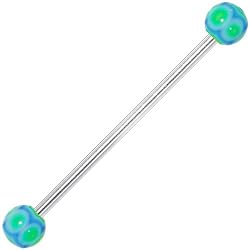 Blue Lime MARRACAS Industrial Barbell 31mm