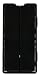 Simply Automated ZS12-BK Custom Series Dual Tall Faceplate, Black