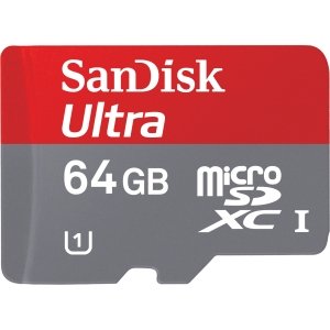 SanDisk 64GB Mobile Ultra MicroSDXC Class 10 UHS-1 30MB/s Memory Card with SD Adapter (NEW VERSION) Retail packaging
