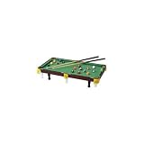 Club Fun Tabletop Miniature Pool Table Numbered Balls 2 Cue Sticks Chalk Rack High Quality
