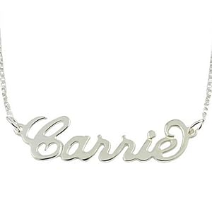 Sterling Silver Personalized Name Necklace
