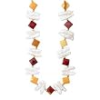 14k Gold, Multi-Color Mookaite & Biwa Pearl Necklace- 17"