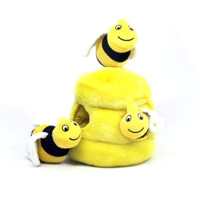 See Plush Puppies Hide a Bee Dog Toy