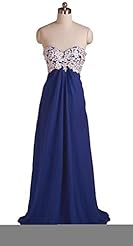 Off the Shoulder Sleeveless Chiffon  Bridesmaid Dress  With Rhinestones