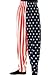 INTERNATIONAL BAGGYZ Baggy Gym Workout Pants-USA Flag Print