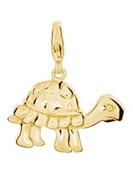14K Yellow Gold Turtle Charm
