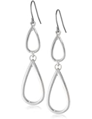 Kensie "Holy Holly" Silver-Plated Teardrop Earrings
