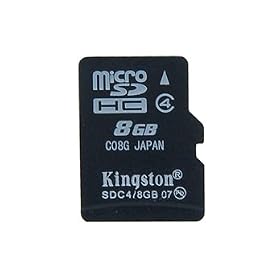 Kingston 8GB Class 4 Micro-SDHC TF Card (Black) + Worldwide free shiping